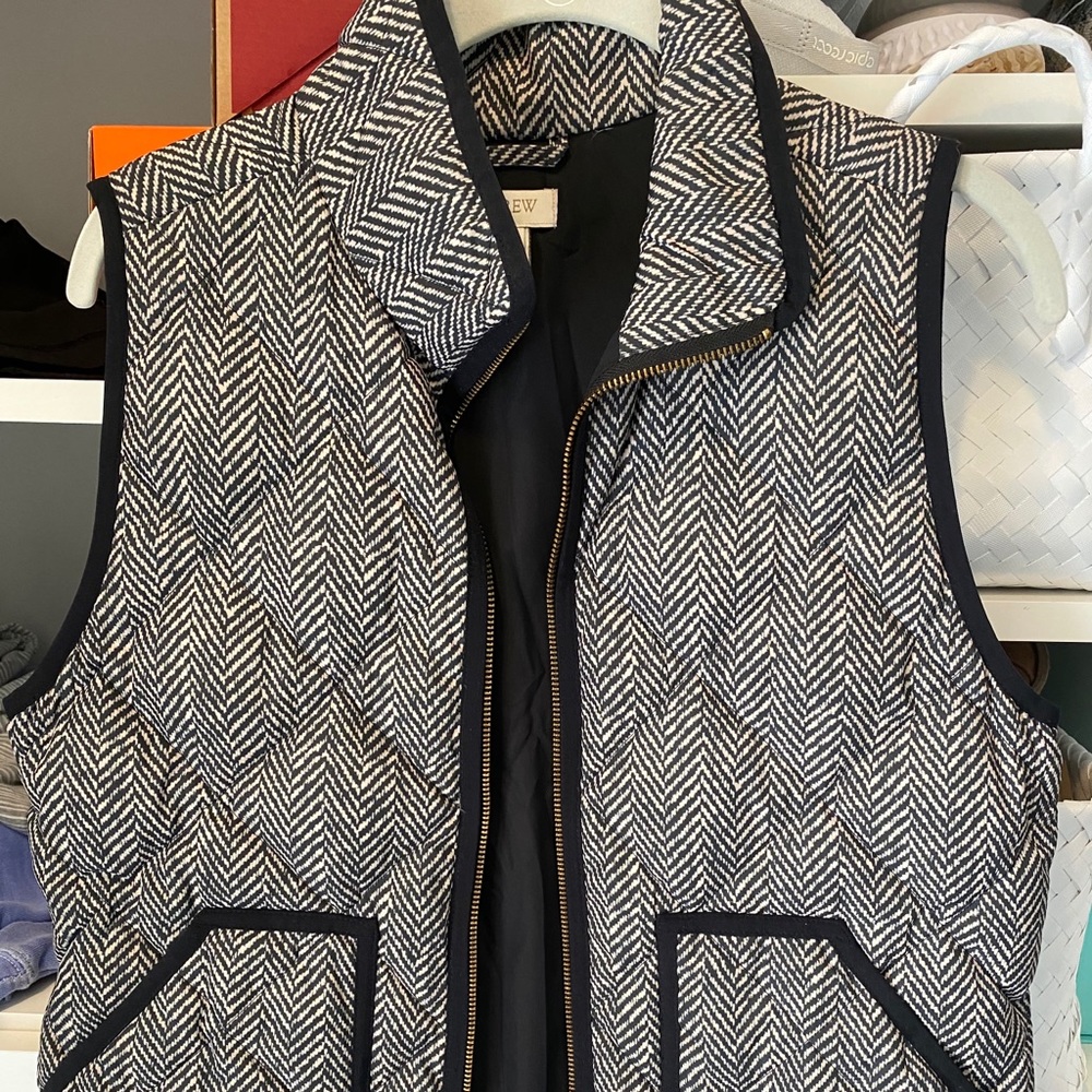 JCrew Herringbone Vest